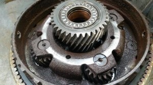 failure of gearset due to water contamination
